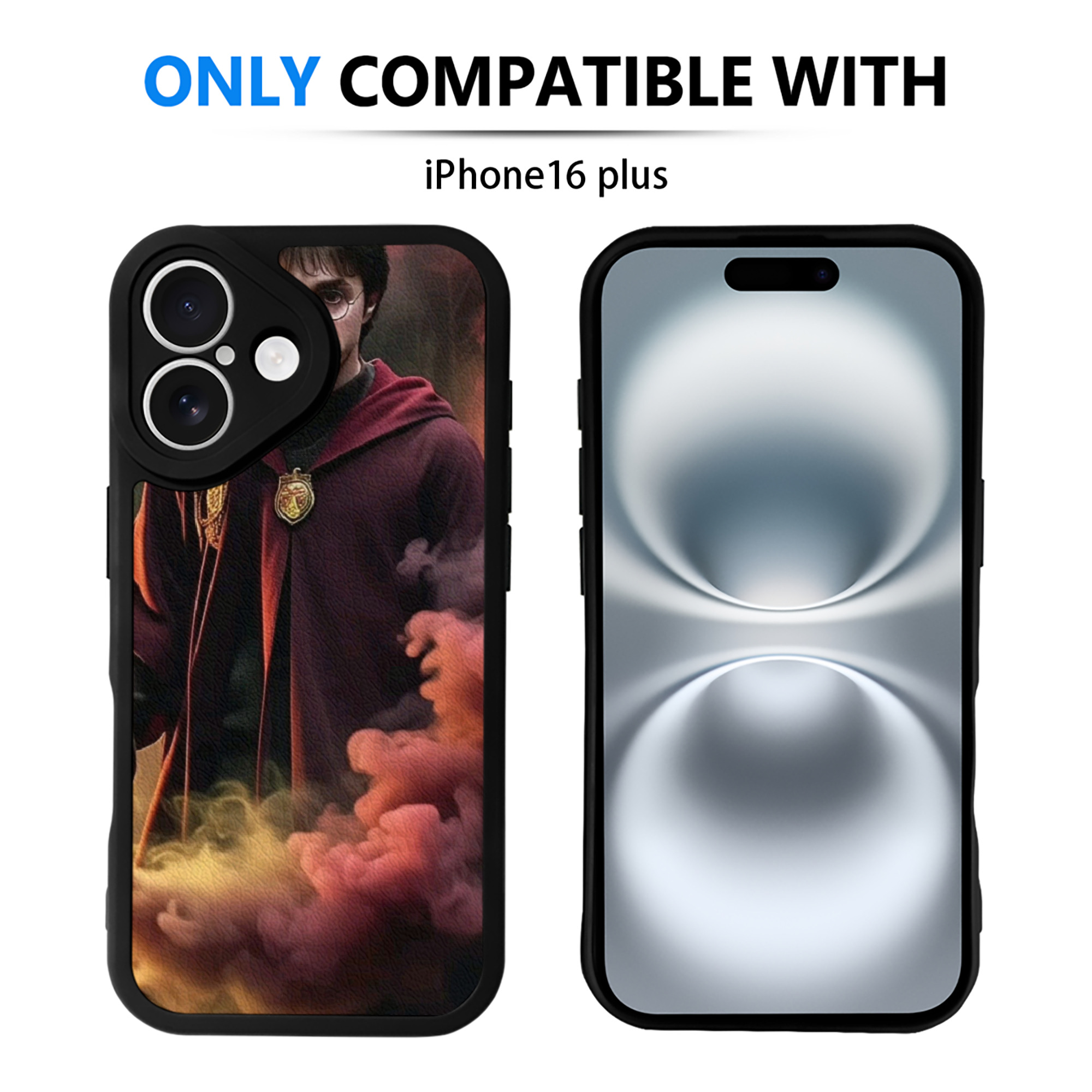 （画像用） Harry Potter ハリー・ポッターシリーズ 【iPhone 16シリーズ対応】シリコンスマホケース（レザー調） 材質：シリコン
